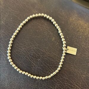 Enewton Gold Beaded Bracelet with Elastic Design with Seaside charm